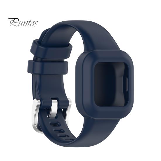 Silicone Watch Band One-piece Soft Wrist Bracelet Strap Watchband for Garmin Fit JR3/Vivofit Jr.3