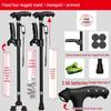 Four-Legged Aluminum Walking Cane with Light, Non-slip, Telescopic, Lightweight, Multi-functional Support for the Elderly