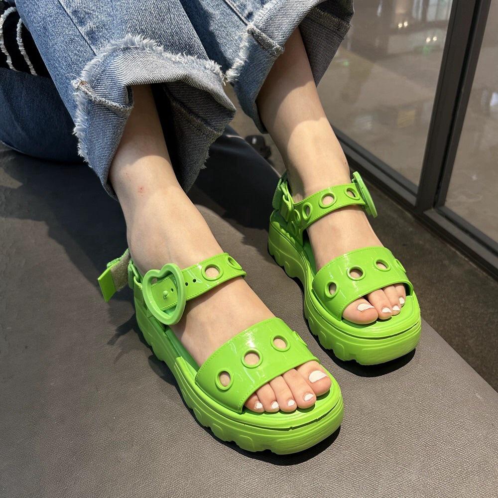 2025 Melissa Women's Thick Sole Jelly Sandals - Brazilian Summer Platform Shoes