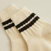 ENRICH Women's Heavyweight Quarter Socks - Low White (Black)