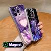 HSR Castorice Clear TPU Magsafe Mobile Phone Case for iPhone 17 16 15 14 13 12 11 Air Pro Max Plus Mini Colorful Cover