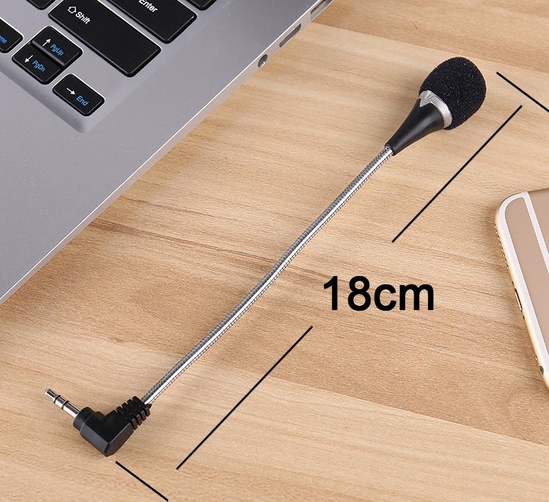 Professionelles 3,5-mm-Kondensator-Soundmikrofon mit Ständer für PC, Laptop, Skype-Aufnahme, für iPhone, Android-Telefon, Computer, Gaming, Live-Streaming, YouTube