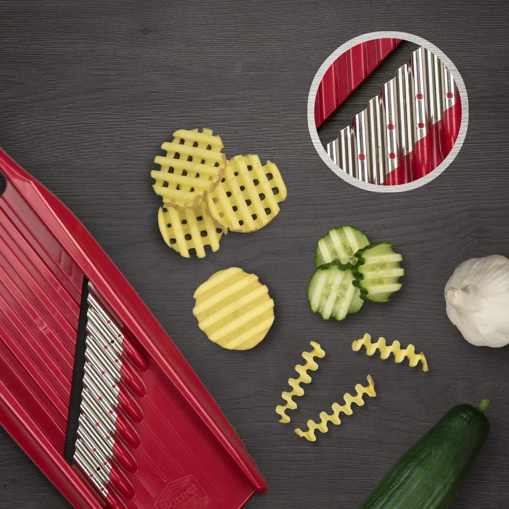 Borner PL Waffle Slicer XXL Directly Sold by the Official German (Red) - Manufacturer!