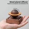 Black Walnut Small Planet Creative Diffuser Indoor Car Ornament Diffuser Handmade Wood Essential Oil Diffuser