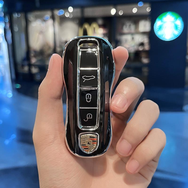 Porsche Key Shell Cover for Cayenne, Macan, Panamera, 718/911