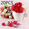 20 PCS Mini Office Supplies Craft Clips Love Wood Clothespins DIY Handmade Decoration Party Wooden Nail Craft Paper Clips