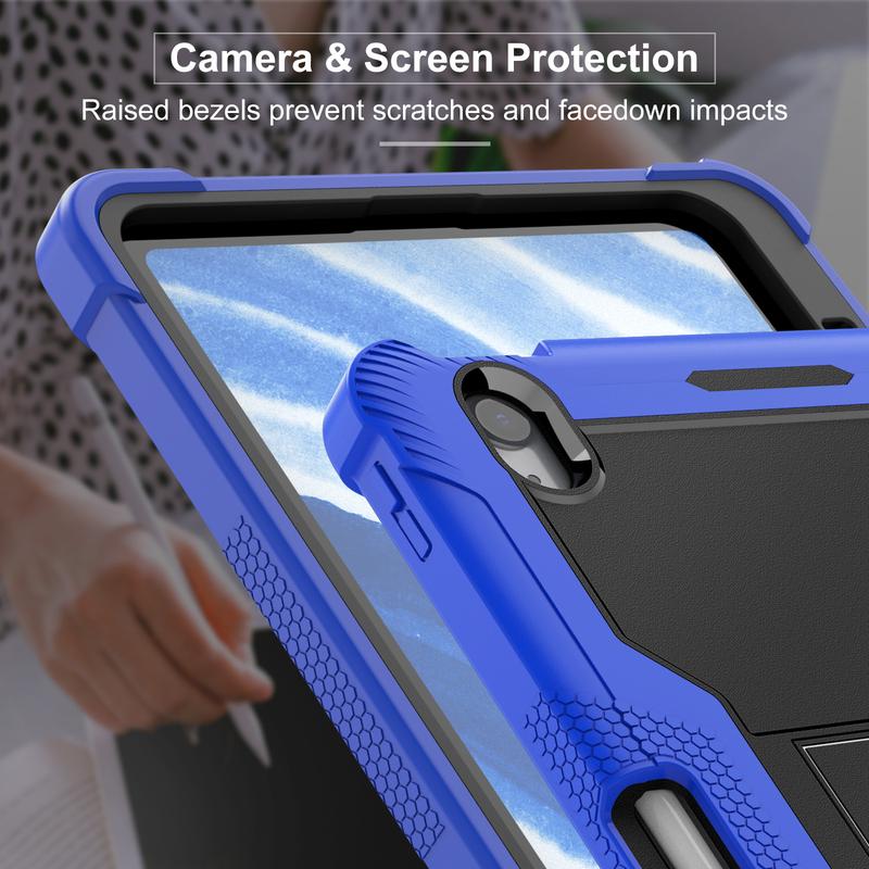 Tablet Case For iPad Air Mini A16 11th Pro Armor Stand Shockproof Case For Redmi Pad SE Xiaomi Pad 2 Pro/ 6/7 SE POCO PAD 12.1" Silicone Cover