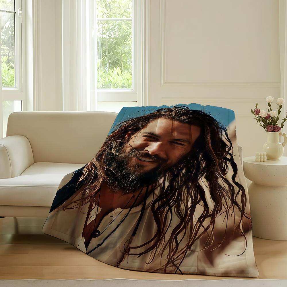 Americký herec Jason Momoa Deku Pro Pohovku Kancelář Postel Letadlo Cestování Spánek Čtení Relaxace Kempování Měkké A Teplé