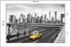 Photomural Taxi Crossing Brooklyn Bridge Self-Adhesive Mural 254x184