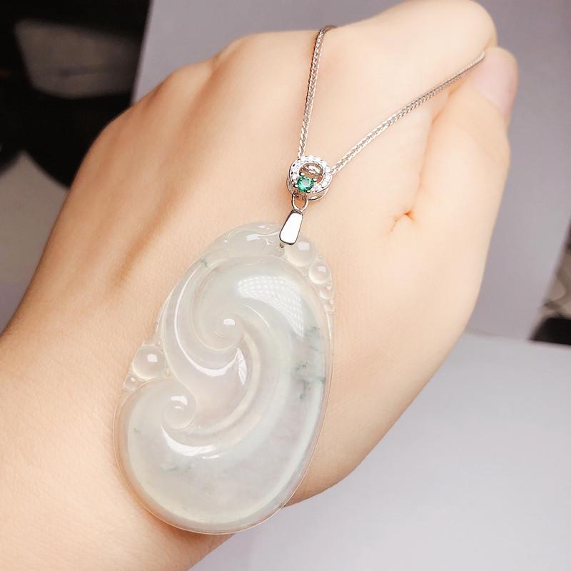 S925 Sterling Silver Medium Necklace Clasp Clip for Jade Pendant