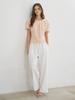 MOMET Franc String Wide Linen Pants Ivory