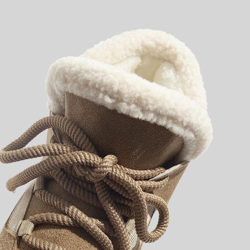 Belle warm casual platform snow boots new winter cotton shoes velvet board shoes sports style