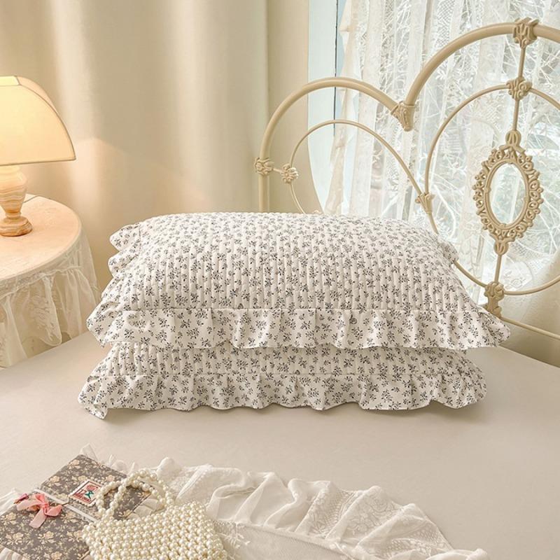 Lace Quilted Cotton Pillowcase Single Dormitory Pillowcase Cotton Inner Liner Sleeve Single and Double Universal Pillow Core Cover Home Textile