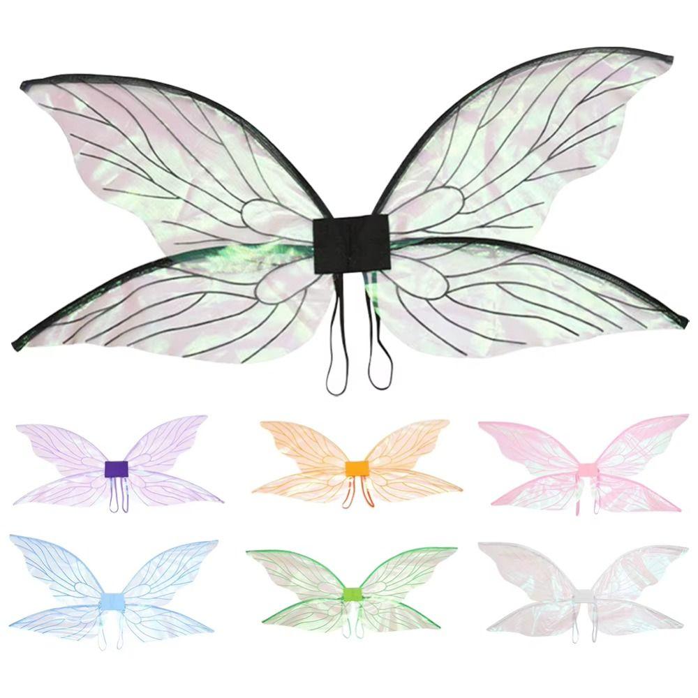 Multicolor Fairy Wings Organza Dress-Up Wings Costume Elf Angel Wing Party Accessories