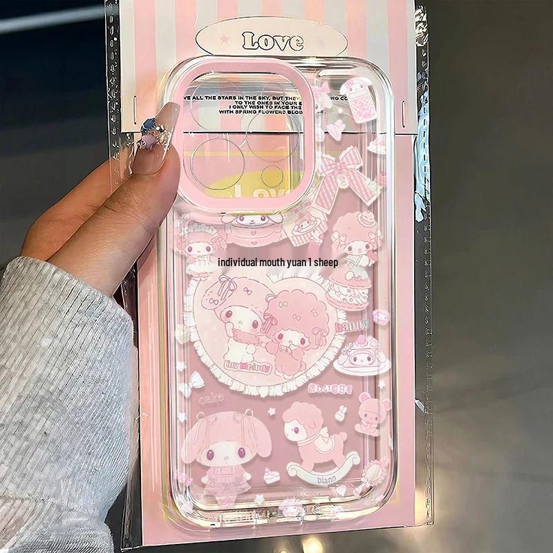 My Melody Lamb Cartoon Soft Case for iPhone 13-17 Pro/Max