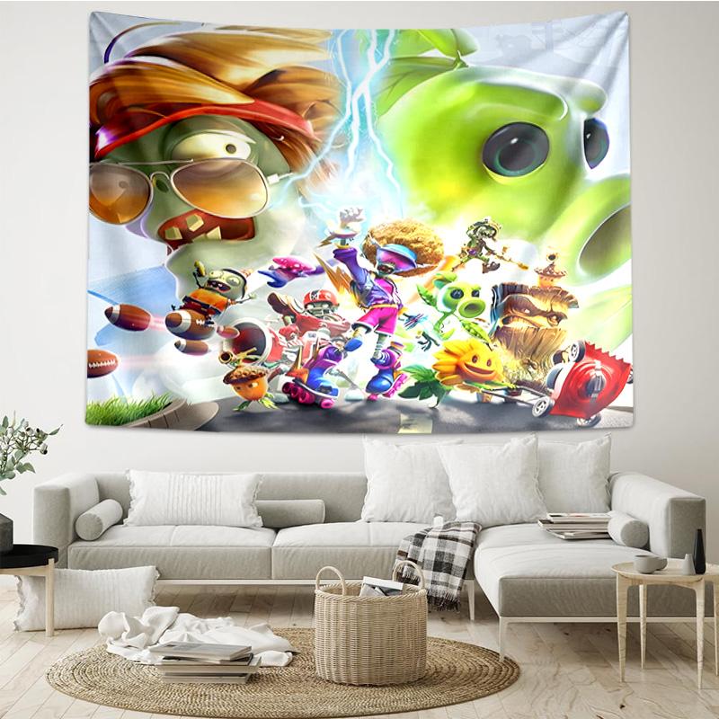 Vibrant Battle Zombies Tapestry Hanging for Bedroom,Livingroom, Playroom,Decor Art Room Wall Tapestry Holiday and Birthday Gifts