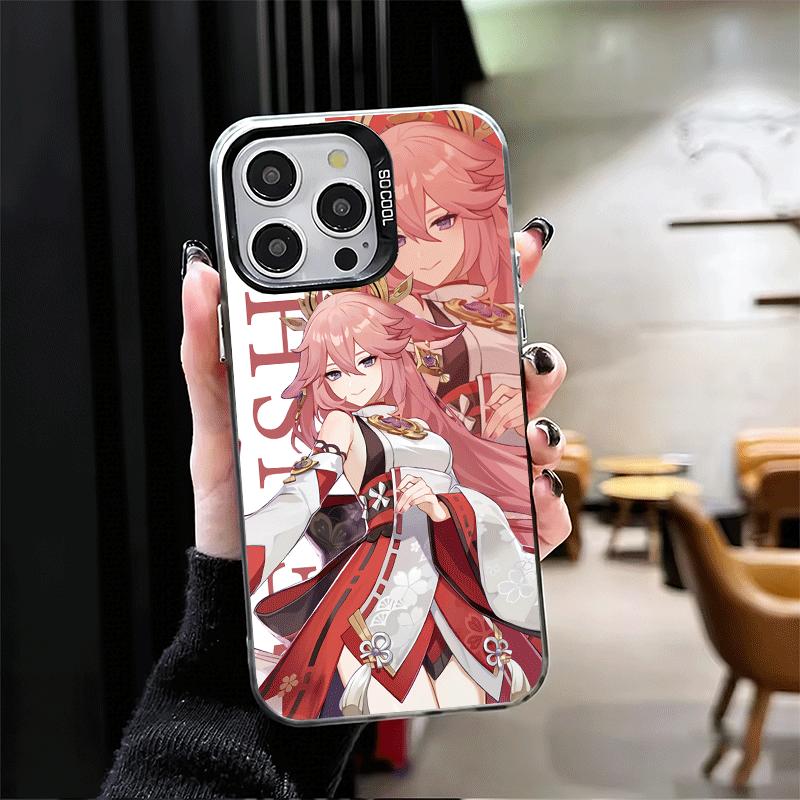 Genshin Impact Anime Shockproof Phone Case for iPhone 17 Air 16 16E 15 Pro Max 14 Plus 13 Mini 12 Back Cover Anti Fall Fundas