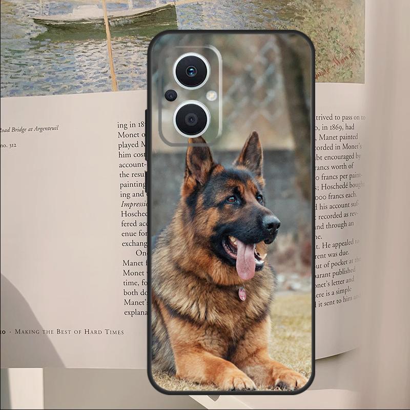 German Shepherd Dog Cover For OPPO Reno 11F 12F 13F 14F 14 10 11 13 Pro 7 8 Lite OPPO Find X8 X6 X5 X9 Pro Case