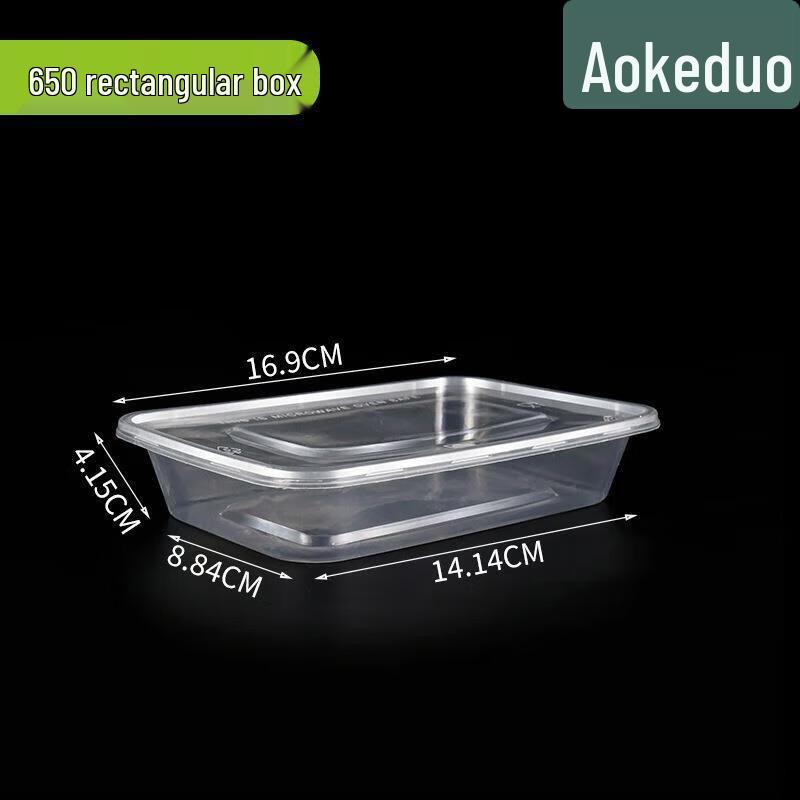 

Aokedu Disposable Rectangular Takeaway Food Containers