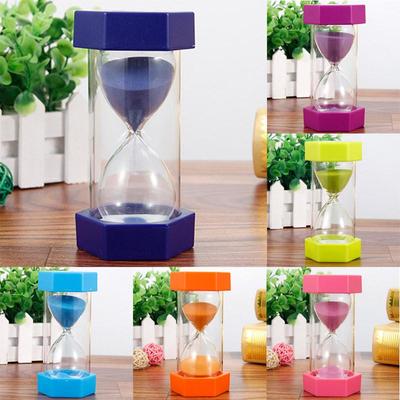 5/10/15/20/30min Colorful Sandglass Hour-glass Sand Clock Egg Kitchen Timer Supplies Home Decoration Sand Clock Kid Game Present