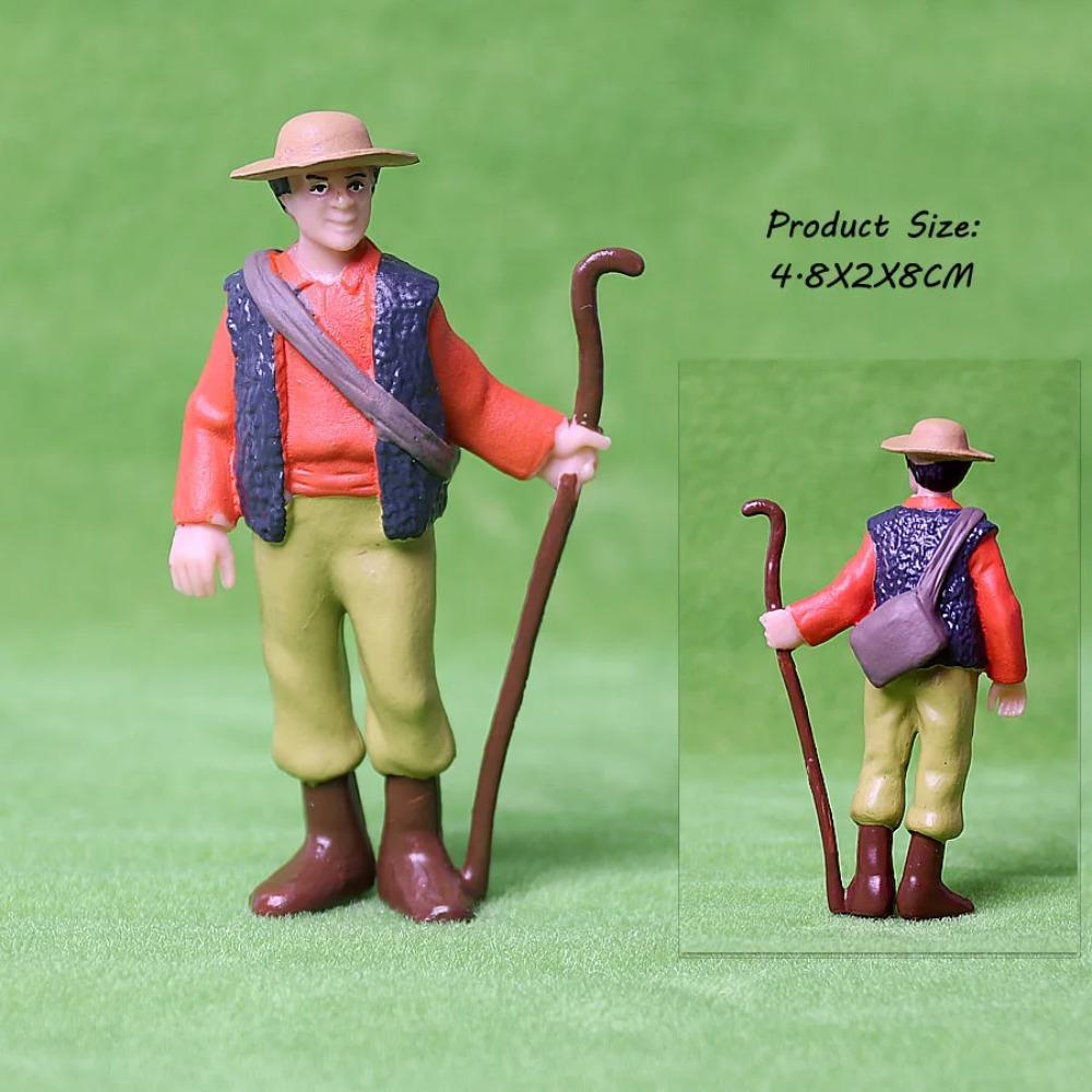 17 BUC Asortate Simulare Fermier oameni Model Figurine de Acțiune Păpușă PVC Figurine Personal Fermă Seturi de Joacă Jucării Educative pentru copii