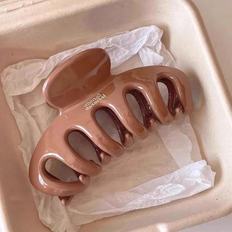 2025 Leopard Print High-End Large Shark Hair Clip for Women