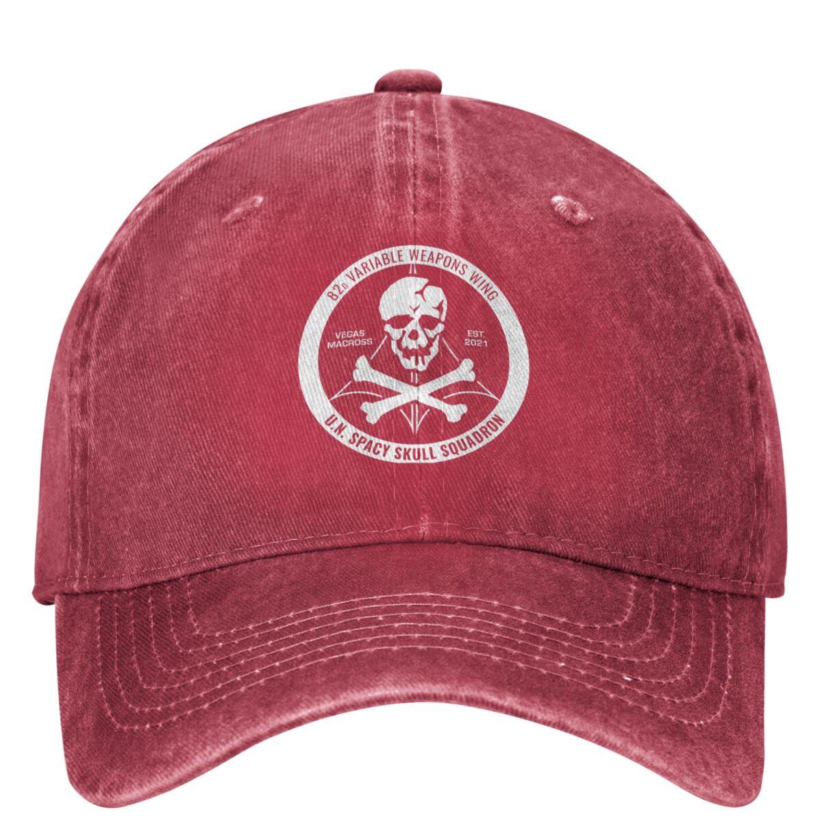 

Vegas Macross Emblem Washed Baseball Cap White Fashion Hip Hop Hats Summer FeUnisex Unisex Hiking Fishing Designer Snapback Cap One Size