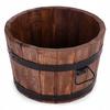 Wooden Flowerpot 35XH21 Low K. Walnut
