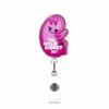 Acrylic Card Holder Lanyard Nurse Doctor Telescopic Badge Reel Chest Clip Creative Nurse Work Card Buckle Office Supplies