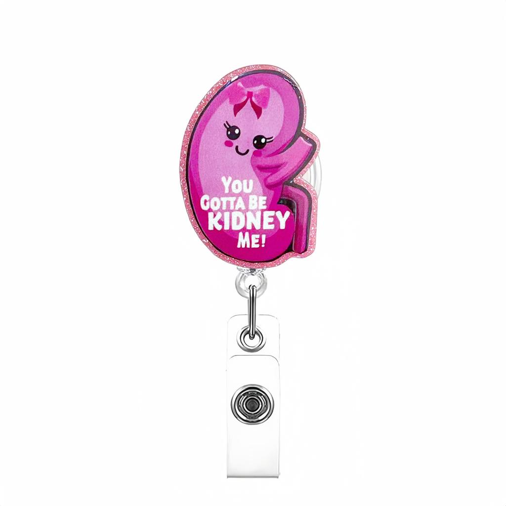 Acrylic Card Holder Lanyard Nurse Doctor Telescopic Badge Reel Chest Clip Creative Nurse Work Card Buckle Office Supplies