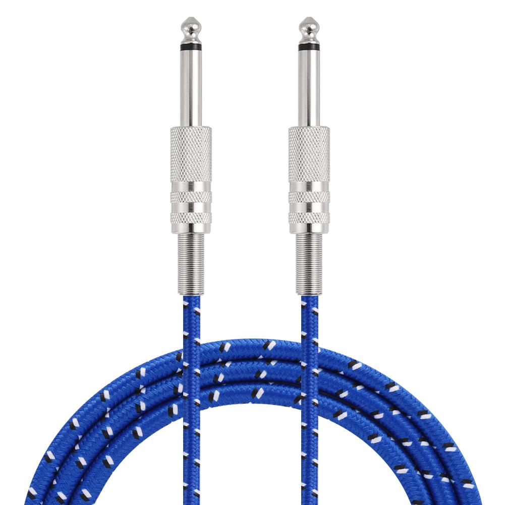 

Mono Guitar Cable Male to Male Wire Cord 6.35mm Straight Plug for Electric Instruments 1m