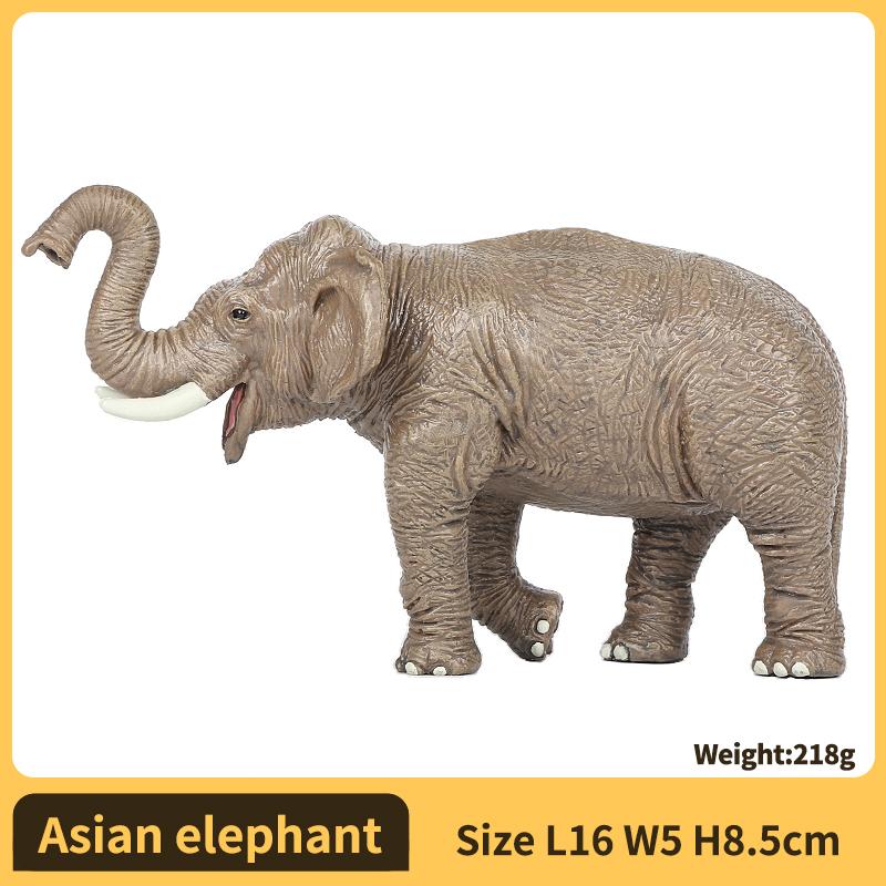 Realistic Wild Elephant Action Figure Plaything - Animales Collector, Safari Wildlife Miniature Children-Friendly & Collectors