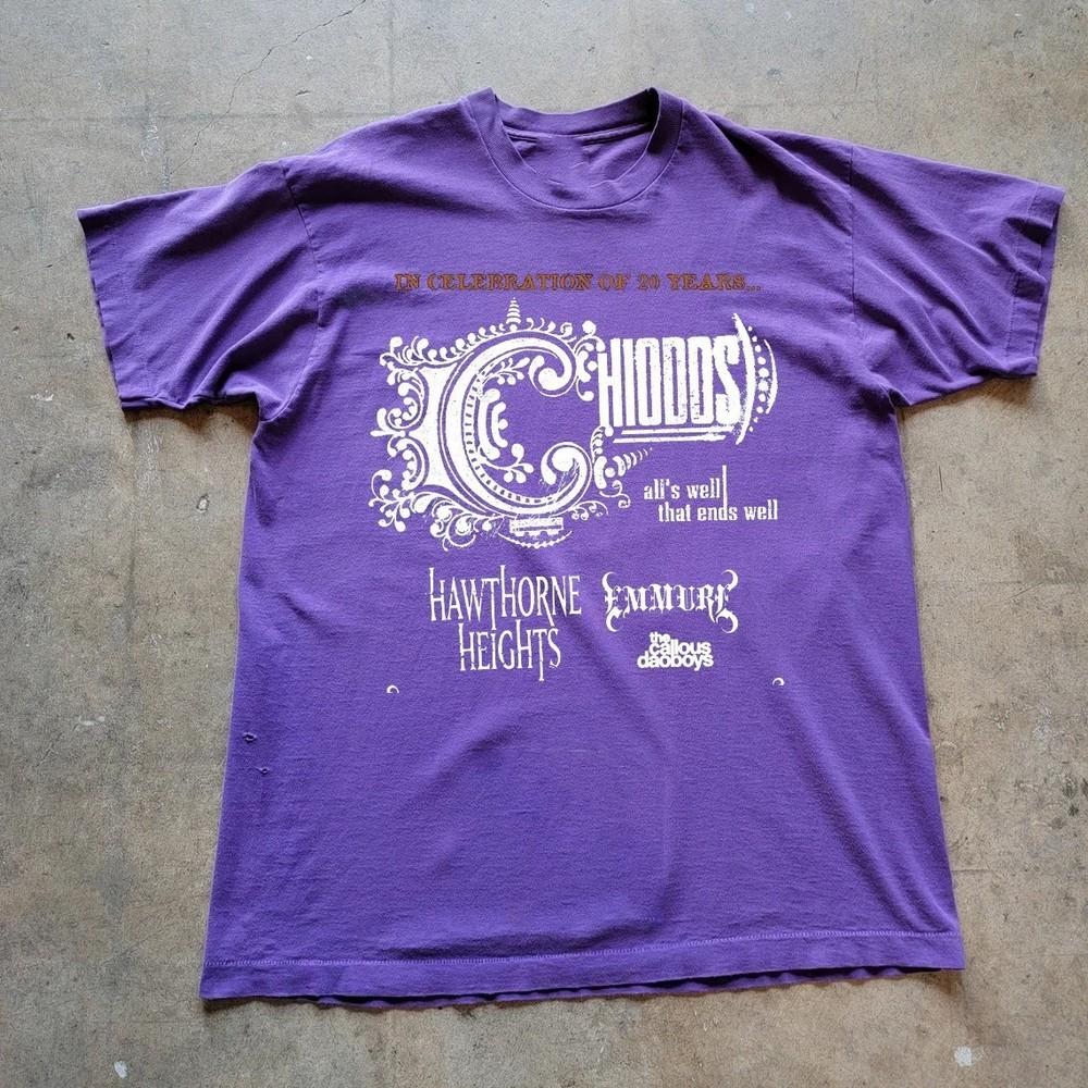 Chiodos Band Cotton  T Shirt  Purple CS128 Unisex T-Shirt XL