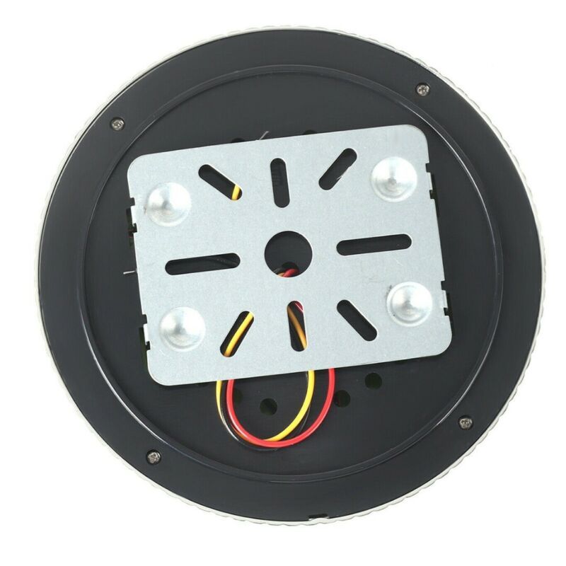 12V 46 LED Round Car Roof Light Lamp Chrome Carbon Look Interior Super Bright with ON/OFF Switch For Camper Van Caravan Boat RV