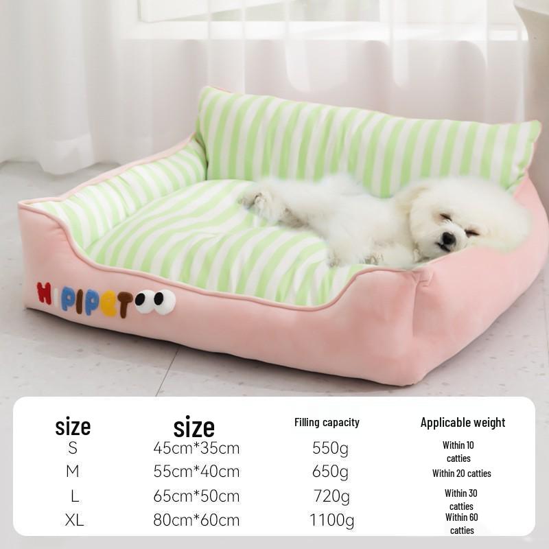 Cross-Border Dog Bed: Cozy Autumn/Winter Nest for Small Dogs & Cats