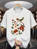 Summer Unisexs fashion pattern shortsleeved Tshirt with letter pattern print