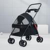 AOVOCO Pet 4 Dog Dog For Small and Medium Air Cart Bag Compact Dog Pet Black Cart, Wheels, Buggy, Cart, Lightweight, Dogs, Buggy, Dog, Included, Cart,