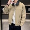 New Autumn Jacket Men's Colored Lapel Anti-cotton Outdoor Plus Fat Plus Fat