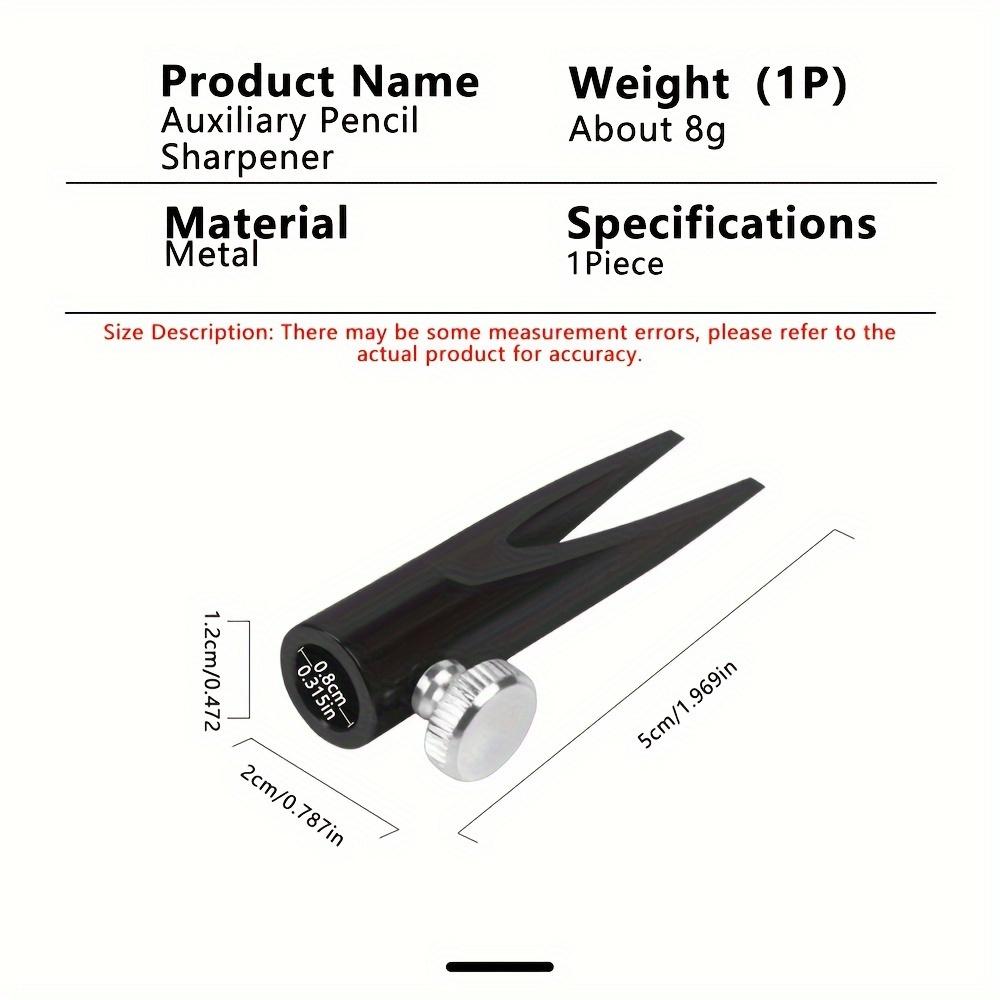 Aluminum Alloy Manual Eyebrow Pencil Sharpener Adjustable Clamp Drawing Tool Beginner Friendly Art Accessory Precise Easy Sharpening