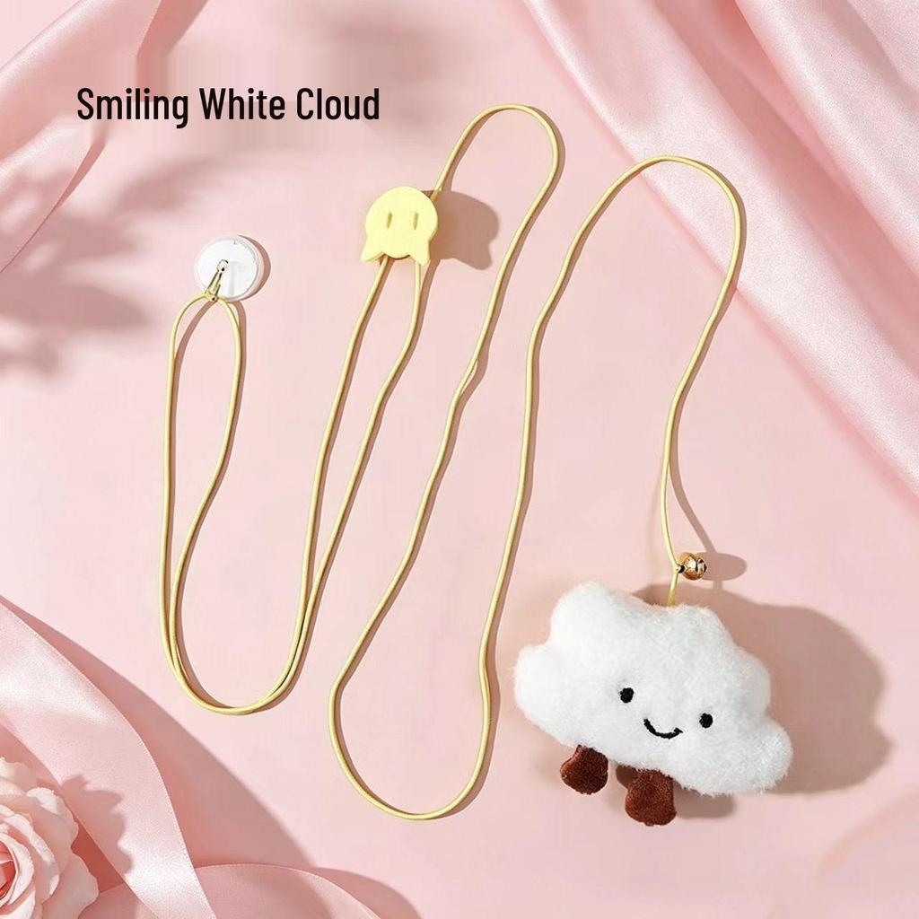 Interactive Electric Cat Toy with Hanging Teaser Stick and Elastic Rope