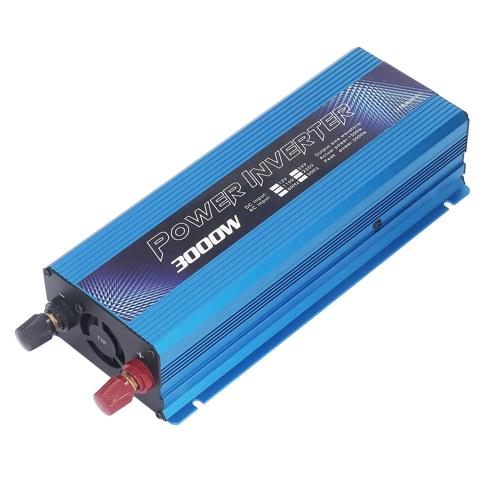 

Car Power Inverter Sine Wave Converter with USB Port Cooling Fan 500W DC 12V to AC синий