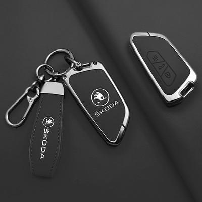 Pour Octivia 2025 2026 Superb Fabia Octavia a7 Superb Rapid Karoq Accessoire Alliage de Zinc Coque de Protection pour Télécommande de Voiture