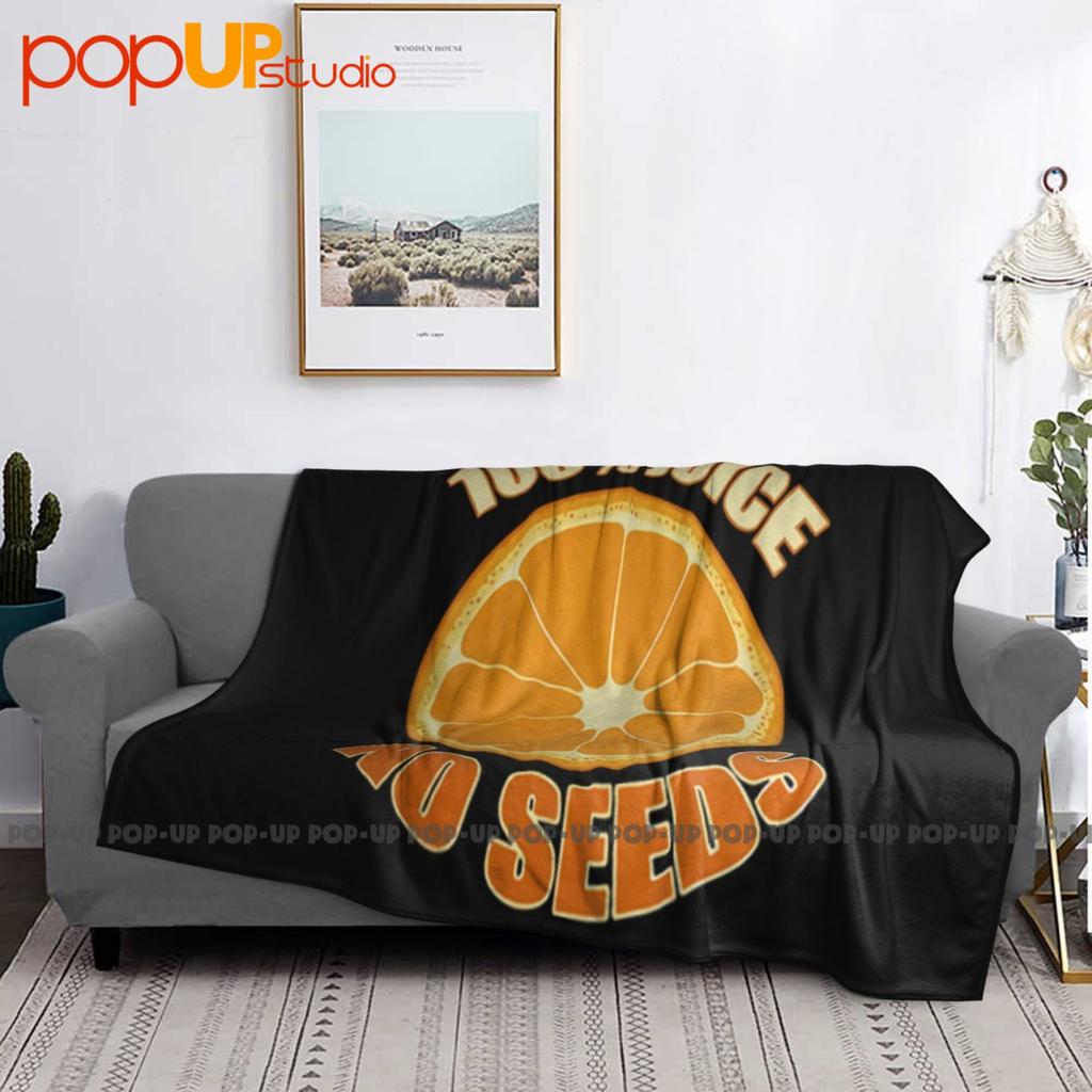 100 Percent Juice No Seeds Orange Ultra-Soft Blanket Quilt Winter Sofa Cover Bed Covers