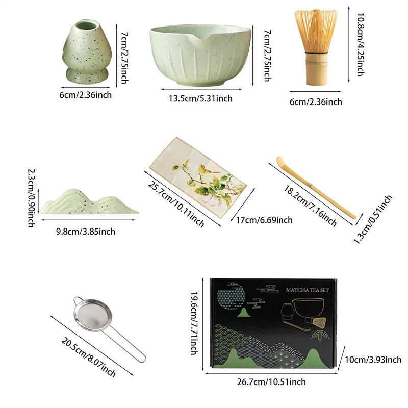 Japanese Matcha Set Traditional Matcha Set Japanese Matcha Tea Whisk Set Starter Kit Includes Sifter Scoop Whisk Holder Matcha