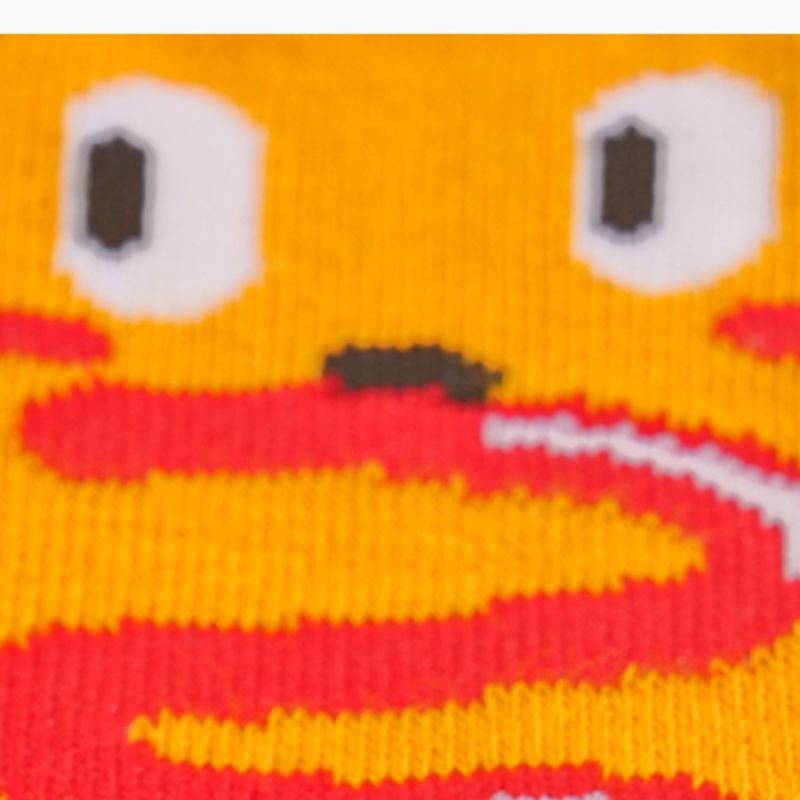 Magnetic Hand Holding Middle Calf Socks Funny Cartoon Food Themed Hamburger Hot Dogs Print Crazy Design Socks for Women