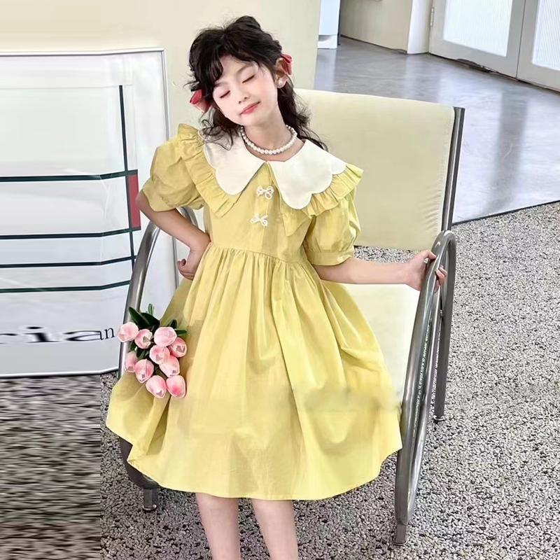 Cute Princess Dress For Girls Summer Stylish Sleeveless Sundress Fashionable Children Clothing