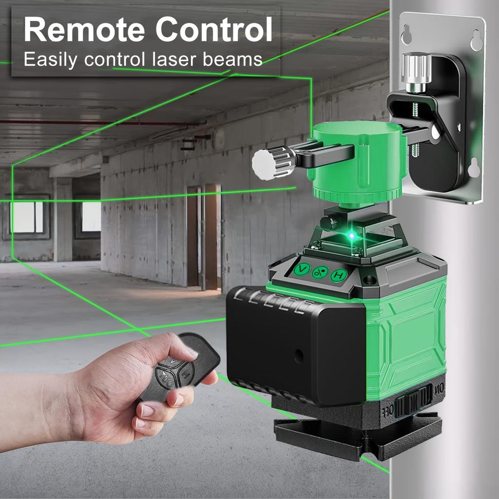 Multifunctional 4D 16 Lines Green Laser Level DIY Grade 360 Support Drop Shipping, EU LOCAL WAREHOUSE