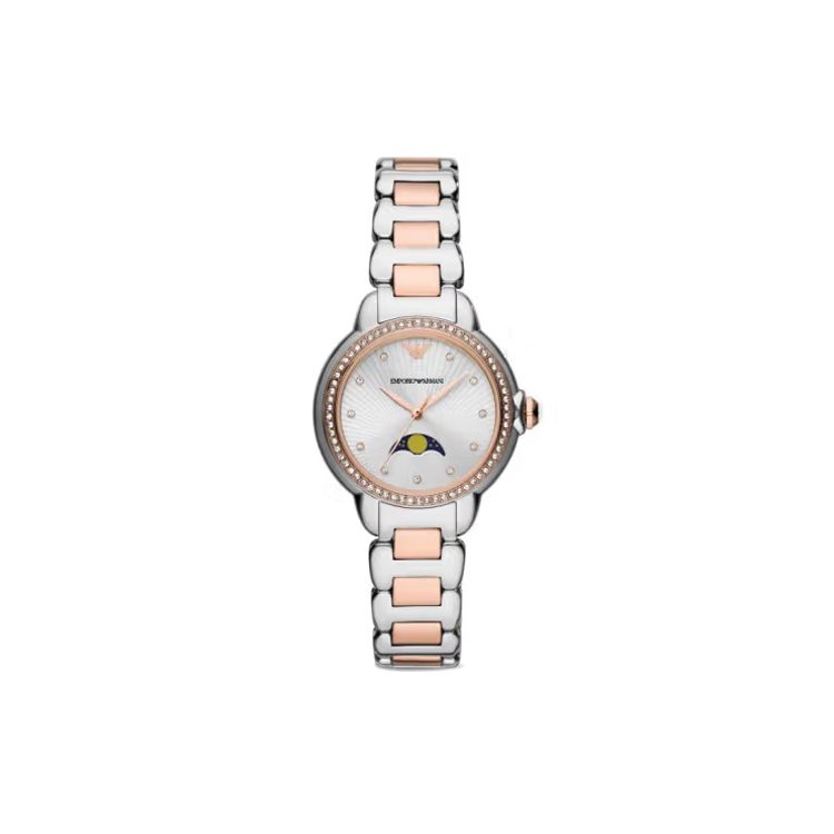 Emporio Armani Watch Quartz Movement Stainless Steel Strap 32Mm White Dial Women watches AR11567-CLG White Dial