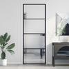 Thin Interior Door 76x201.5 Cm Tempered Glass Aluminum