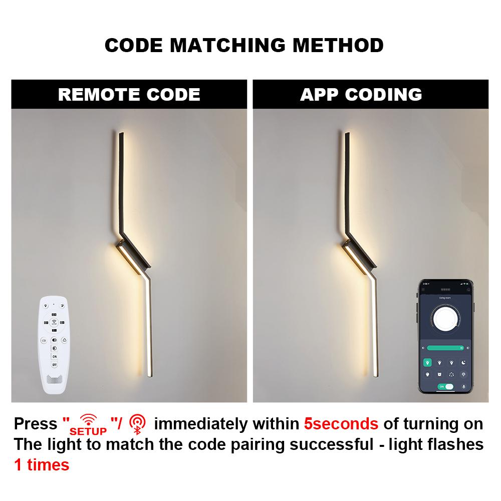 Hockey Interior Wall Light Remote Control LED Wall Lamp Bedroom Decoration Modern Indoor Lighting Lamps 53CM 73CM 93CM LED Light